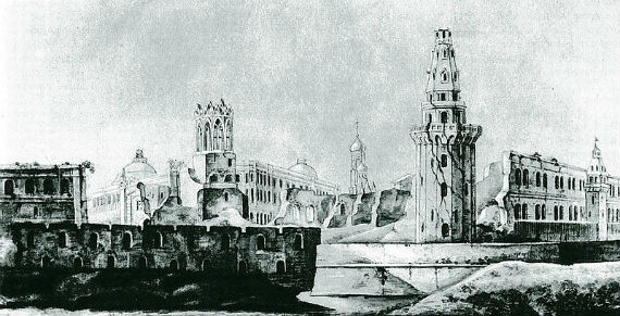 Кремль после нашествия Наполеона